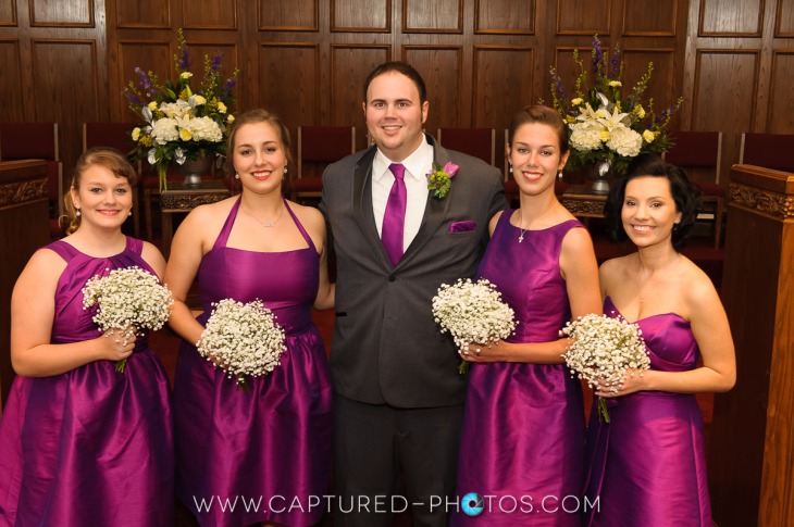 Mr. A and our gorgeous bridesmaids